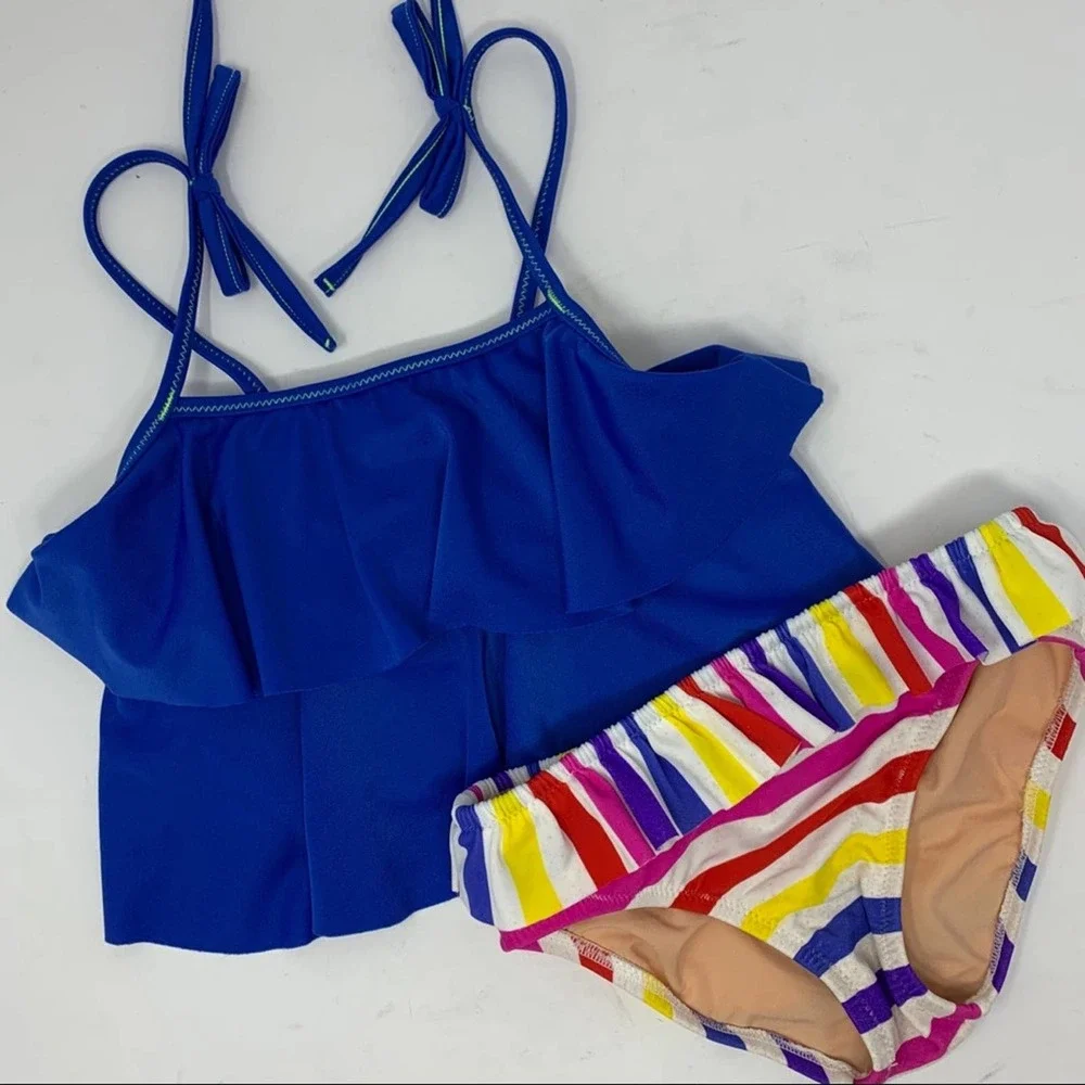 Crewcuts two piece‎ bikini stripe bottom size 3